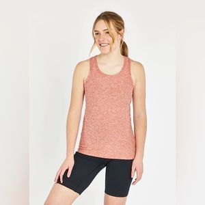 Oiselle Light Lux Long Tank in Terra Firma/White (Size 4)